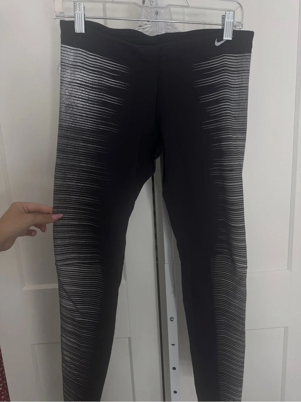 Nike Dri-fit Women’s Black Reflective Running Tights M